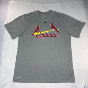 Nike St. Louis Cardinals MLB Dri-FIT Performance Shirt Gray Men's Large L